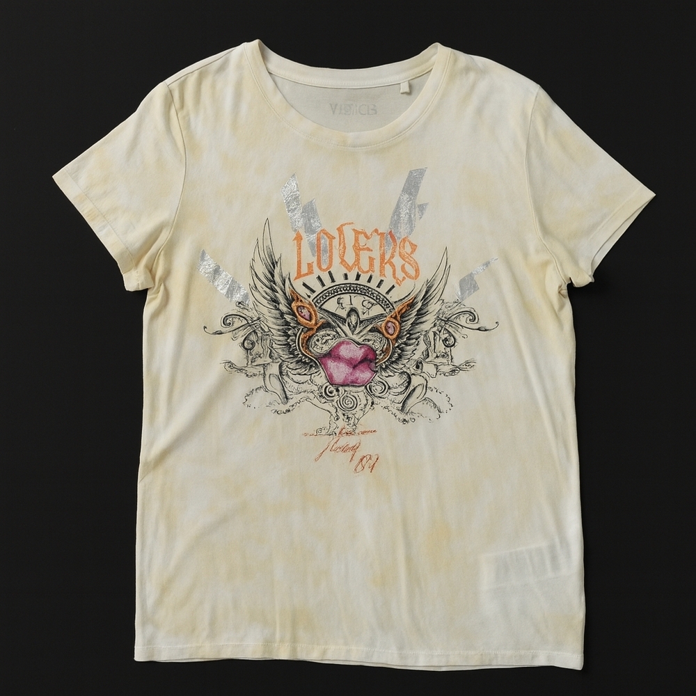 New t-Shirt Guess Beige Graphic Tee